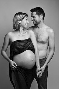 Těhotenské fotografie s partnerem
